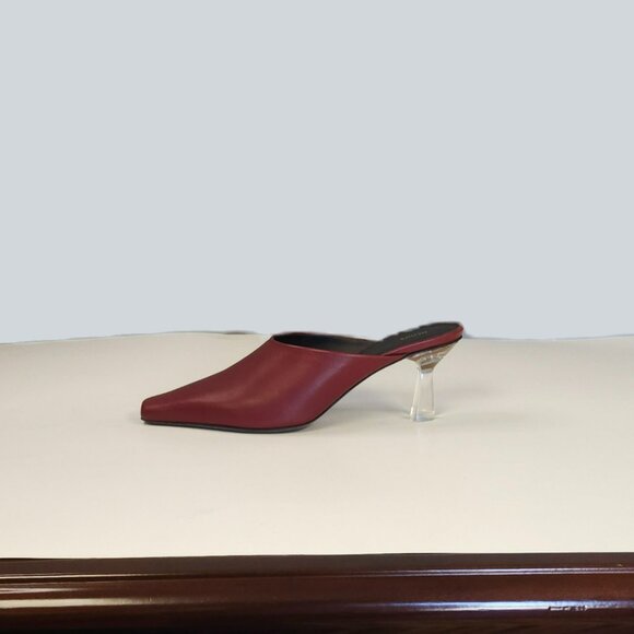 Neous Leather Mules With Clear Heel - Picture 2 of 4